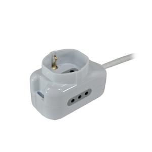 ALARGUE 1 SCHUKO + 2 MOD 3mts 3X1MM 203074-3M NAF