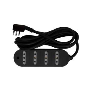 ALARGUE 4 TOMAS L.MOD 2.5mt NEGRO ELECTRALINE