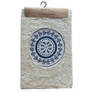 ALFOMBRA 40x60CM LAUREL AZUL Y NATURAL