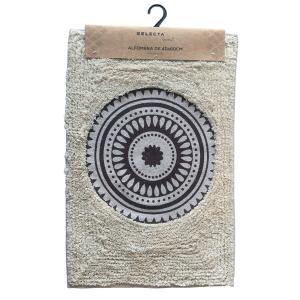 ALFOMBRA 40x60CM MANDALA MARRON Y NATURAL