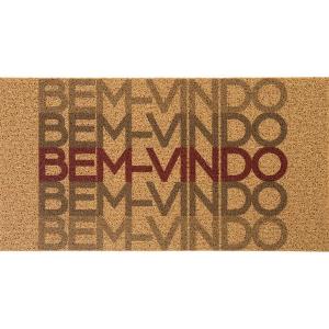 ALFOMBRA FELPUDO TAPETE VINIL BIENVENIDO DEGRADE 40X75cm