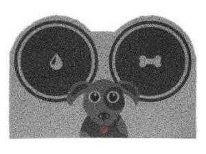 ALFOMBRA FELPUDO VINIL PET SP PERRO 60X40 CM KAPAZI