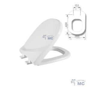 ASIENTO INODORO ASTRA PP RIGIDO SOFT CLOSE VOGUE PLUS (PFW)