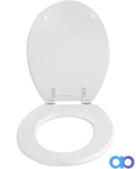 ASIENTO INODORO MDF HERRAJE METAL NORDICO/ATHENAS  BLANCO