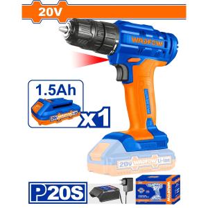 ATORNILLADOR BATERIA 20V C 1 BATERIA Y 1 CARGADOR  WADFOW