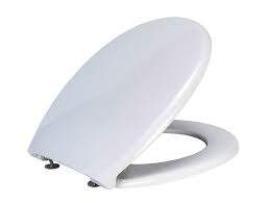 Asiento inodoro City blanco herraje metal