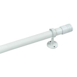 BARROTE P/CORTINA BARRAL BLANCO METAL 2.40M 3 SOPORTES