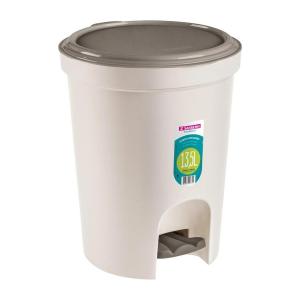 BASURERO C/PEDAL 13.5 LT. BEIGE SANREMO