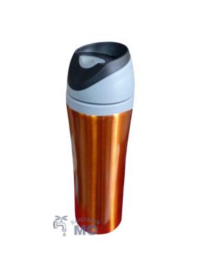 BOTELLA TERMICA DOBLE ACERO 450ml TAPON PUSH COBRE (Pfw)
