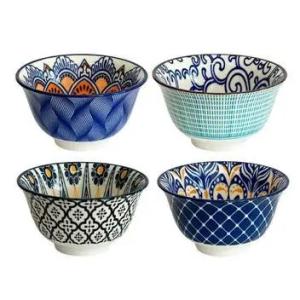 BOWL X4 CERAMICA MANDALAS 11X6 SURTIDOS (PFW)