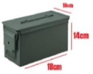 CAJA METAL HERMETICA VERDE MILITAR 18x10x14 XS VERTICAL