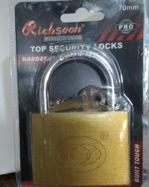 CANDADO RICHSOON ANTI CIZALLA DE ACERO 70mm (10-1)(PFW)