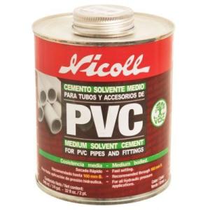 CEMENTO P/PVC NICOLL 1/4 GALON 946ml ML (P)