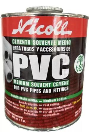 CEMENTO P/PVC NICOLL 1/8 GALON 473ml  ML (P)