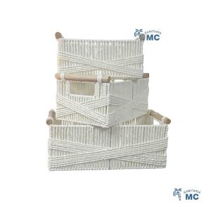 CESTO CANASTO EN FIBRA NATURAL