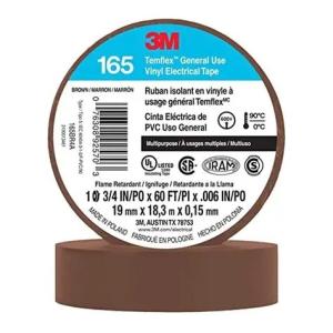 CINTA AISLADORA 3M TEMFLEX 165  MARRON 18M (PFW)