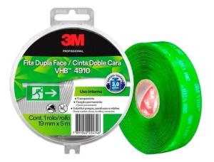 CINTA DOBLE FAZ 3M VHB 4910 INTERIOR 19mm X 5 m. 780270