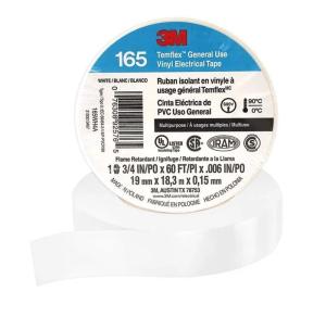 CINTA  ELECTRICA 3M TEMFLEX 165 BLANCA 19MM X 18M (PW)