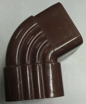 CODO 65° MARRÓN PVC PARA CANAL DE DESAGUE
