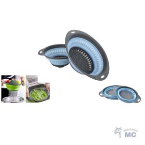 COLADOR DE PASTA PLEGABLE SILICONA Y PLA. (PFW)