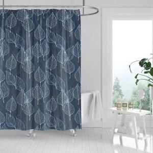 CORTINA BAÑO POLIESTER 180X180 NSHCR 5 HOJAS AZUL