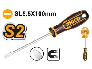 DESTORNILLADOR PALETA PLANO IMAN S2 5,5X100MM