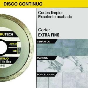 DISCO DIAMANTADO CONTINUO CONSTRUTECH 115 MM