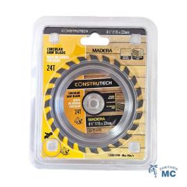 DISCO SIERRA CORTE MADERA 24 D. 4-1/2 CONSTRUTECH (24T) (PF)