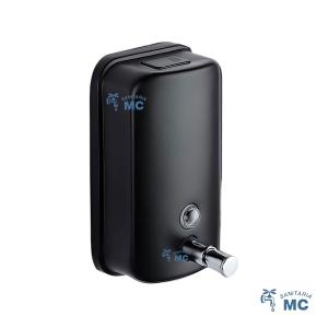 DISPENSADOR DE JABON PARED NEGRO 380ml