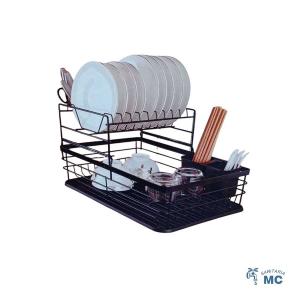 ESCURRIDOR DE PLATOS 2 NIVELES CON BANDEJA(PW)