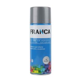 PINTURA EN AEROSOL PLATA ESMALTE 400 ML REF 36 FRANCA