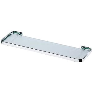 ESTANTE DE BAÑO CROMADO VIDRIO