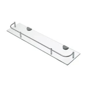 ESTANTE DE VIDRIO CON BARANDA CROMADA (PFW)