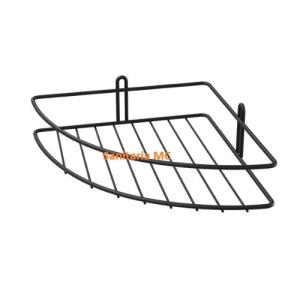 ESTANTE ESQUINERO SIMPLE PARA BAÑO - NEGRO