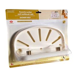 ESTANTE PARA DUCHA PLÁSTICO C/VENTOSA HASTA 3KG BLANCO