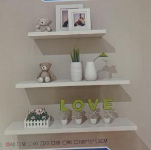 ESTANTE REPISA FLOTANTE INVISIBLE [NEGRA] MADERA MDF 40CM