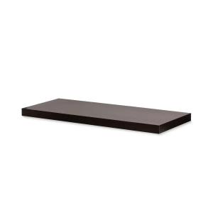 ESTANTE REPISA  FLOTANTE TENDENZA 4X25X100cm TABACO C/acces