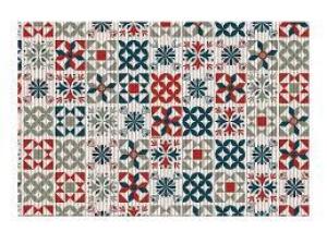 FELPUDO ALFOMBRA TROPICAL (AZULEJOS) 2.0 43X65cm KAPAZI