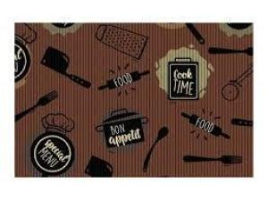 FELPUDO ALFOMBRA TROPICAL (COOK TIME 2.0) 43X65cm KAPAZI