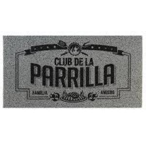 FELPUDO ALFOMBRA VINIL (CLUB DE LA PARRILLA) [GRIS] 40X75cm