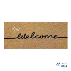 ALFOMBRA FELPUDO TAPETE VINIL LONG WELCOME 30X70CM