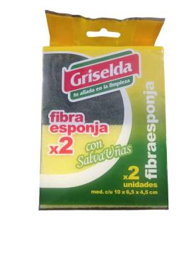 FIBRAESPONJA GRISELDA SALVUÑA PACK X 2U
