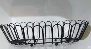 FRUTERO OVAL METAL COLOR NEGRO 32X22X8.5 CMS (8-2)(PFW)