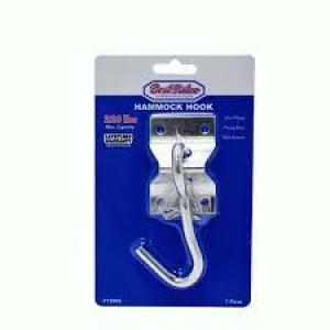 GANCHO PARA HAMACA JARDÍN CROMO CON TORNILLOS BW