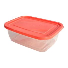 HERMÉTICO 1350 ml 22 X 19 X 8 TUPPER PLASTICO TRANSPARENTE