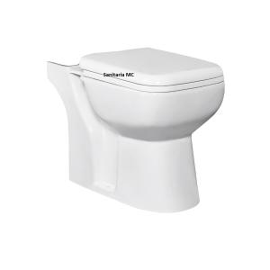 INODORO LARGO C/TAPA. FIJACIONES Y GOMA KLIPEN LONDON BLANCO