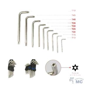 KIT DE LLAVES TORX 9 PIEZAS (PFW)