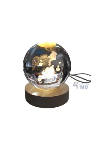 LAMPARA ESFERICA DE CRISTAL 8CM (PFW)