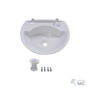 LAVATORIO ASTRA 36X28 C/VALV. (PFW) ML