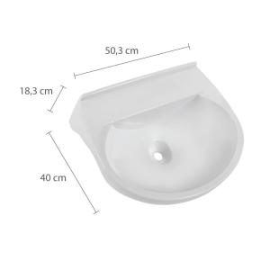 LAVATORIO ASTRA 40X50 C/VALV.  ML